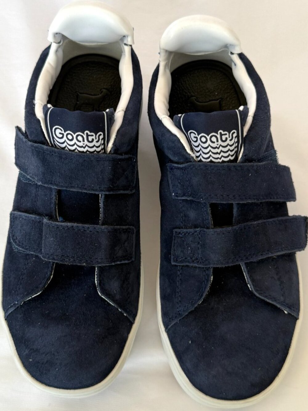 GOATS THE 305K BLUE SUEDE LEATHER SNEAKERS SHOES YOUTH SIZE 2.5 EU 34.5 BIG KID